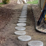 Paver sidewalks, paver pathways, stepping stones, and other landscape paver hardscape services from ZNT Property Services.