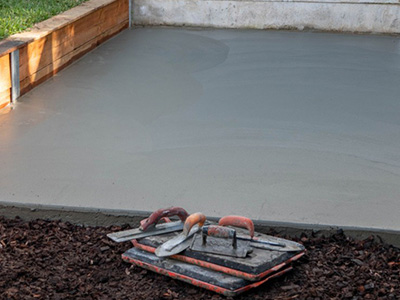 Concrete slab, sidewalk, pathway, patio and porch pouring, finishing and removal services from ZNT Property Services